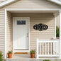 Decorative Welcome Metal Wall Art with Scrollwork Frame