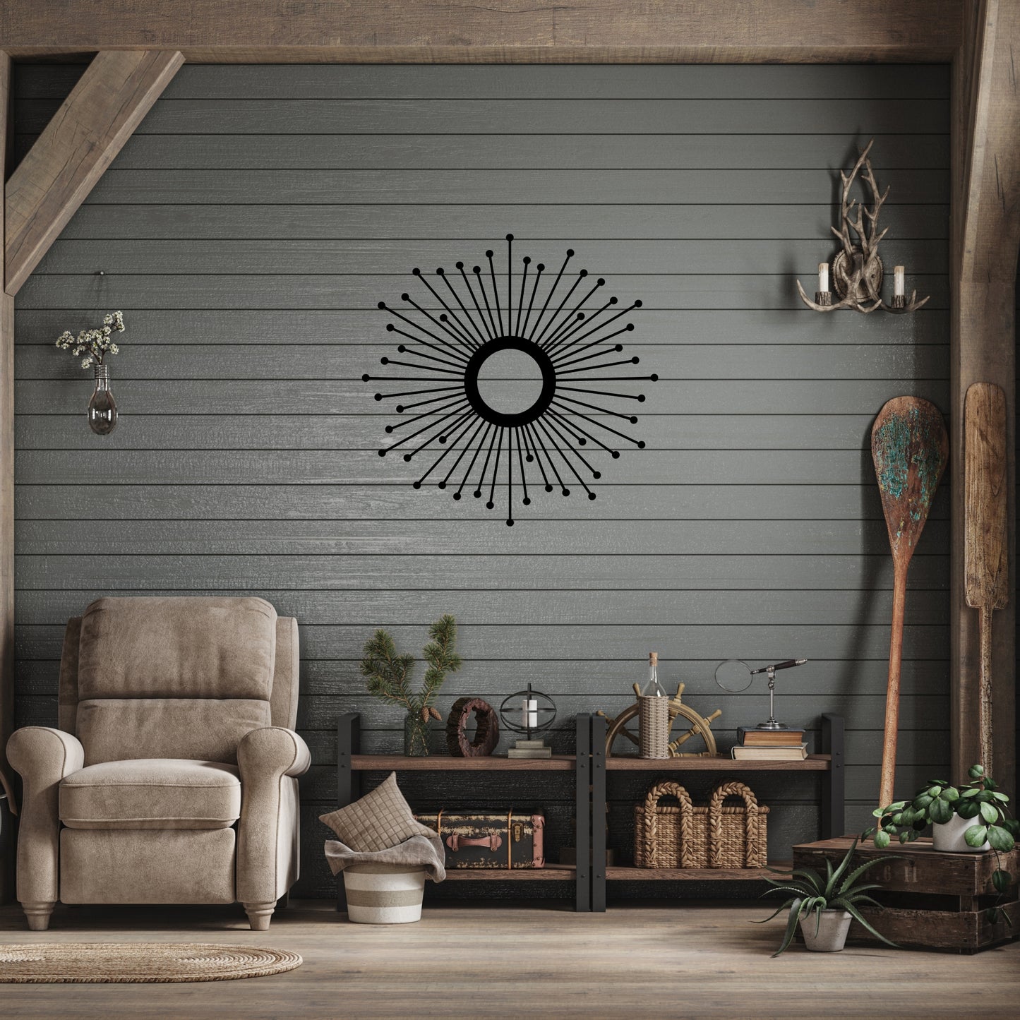 Sunburst Metal Wall Art