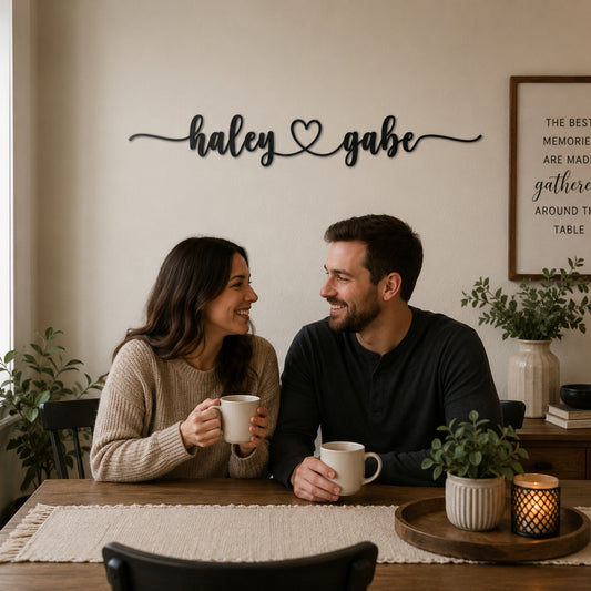 Personalized LoveLink Metal Wall Sign