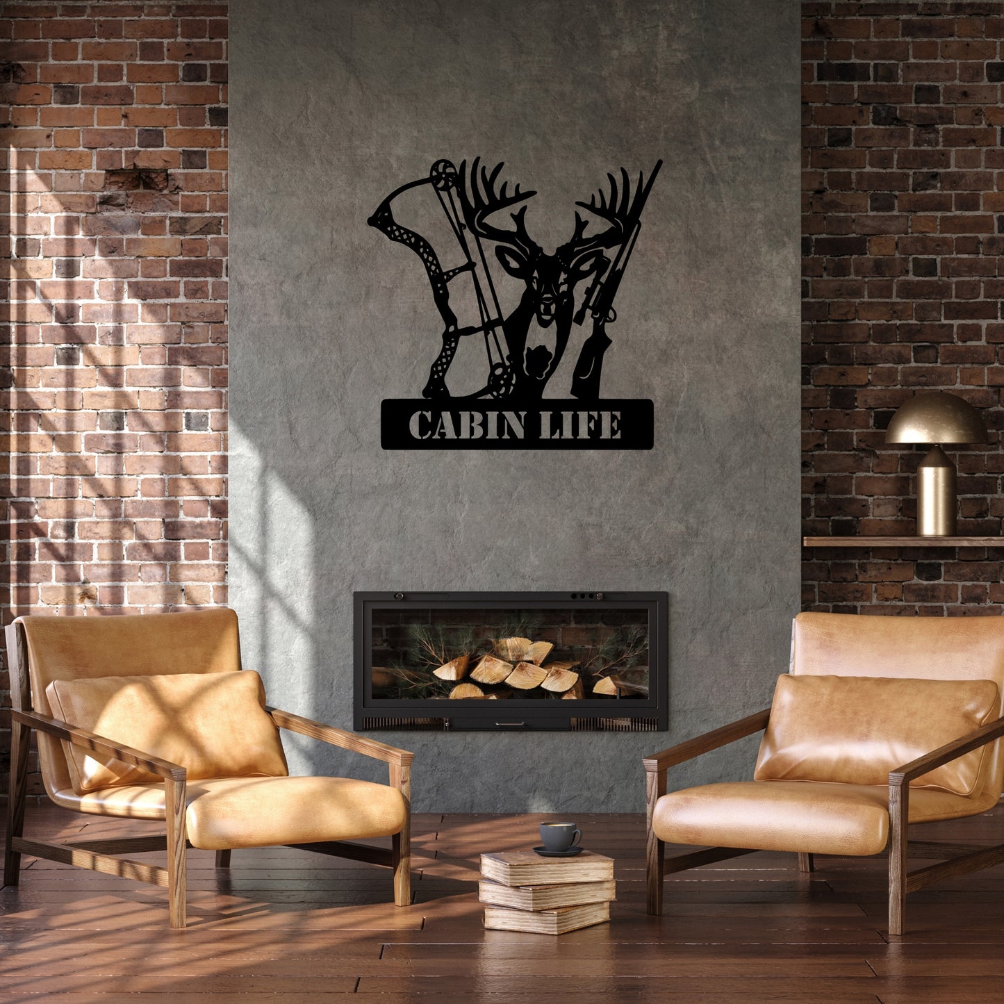 Custom Hunting Metal Sign - Deer, Bow & Rifle Wall Art