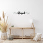 Blessed Metal Word Wall Art