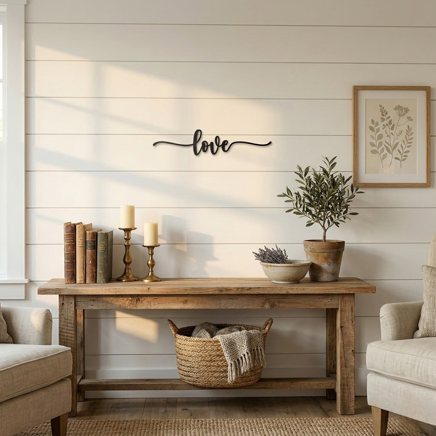 Love Script Decor Sign