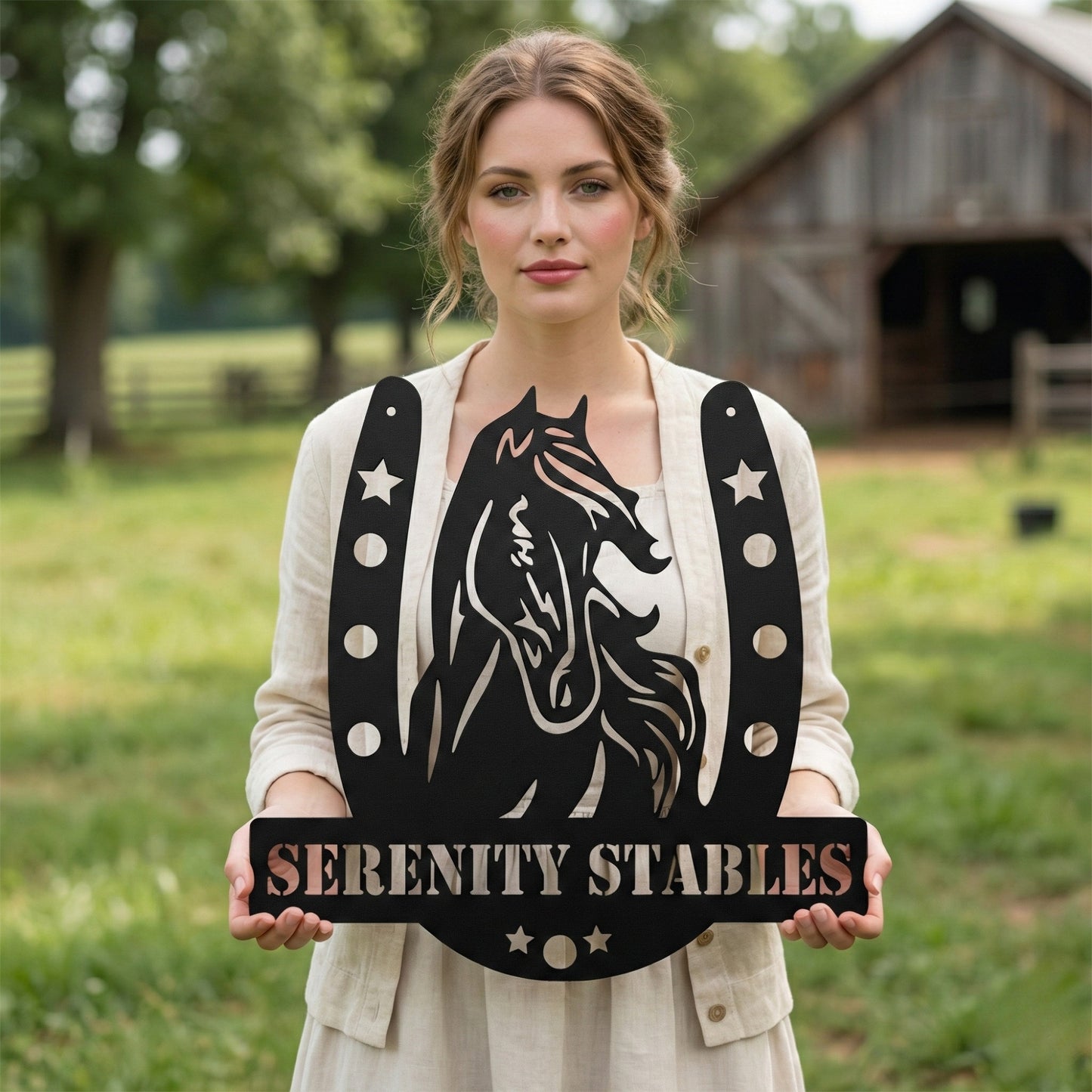 Equestrian Name Metal Wall Art