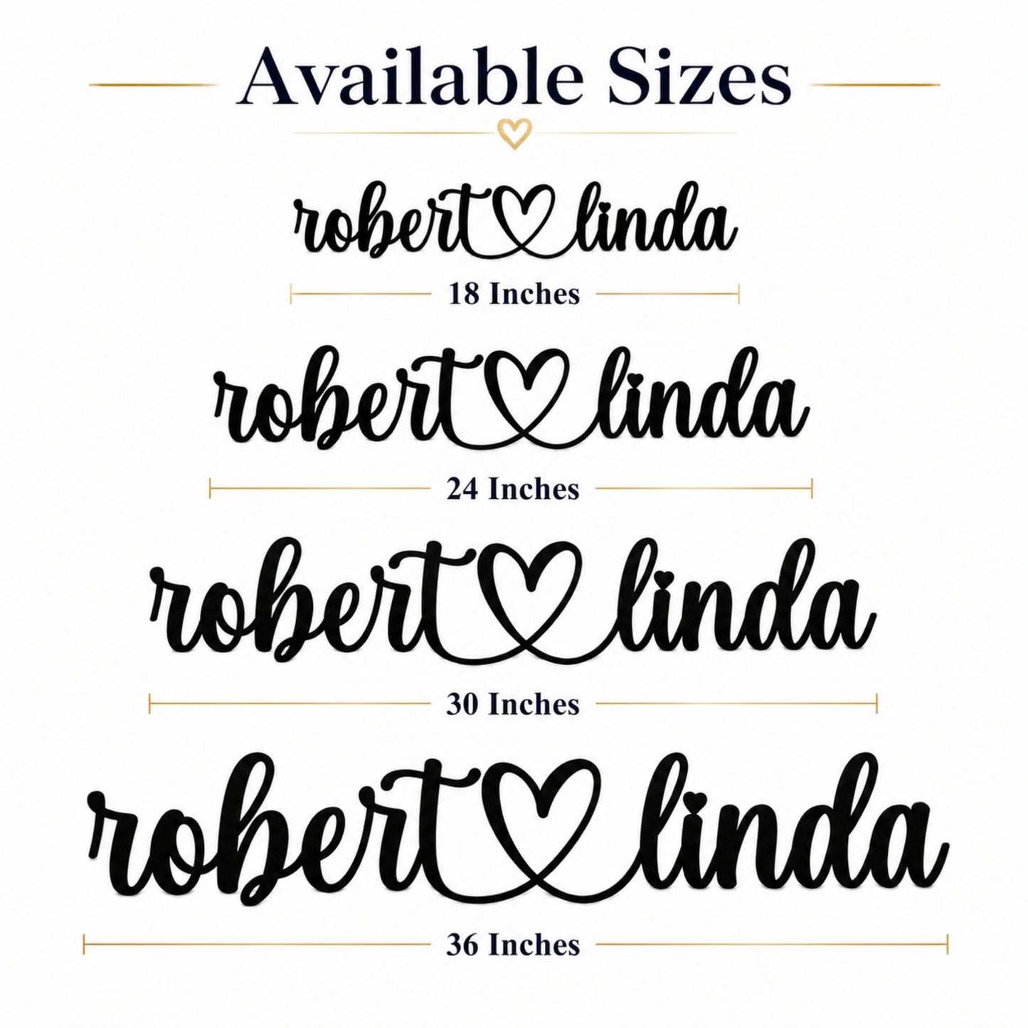 Personalized Couples Metal Wall Sign