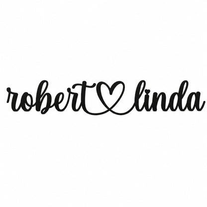 Personalized Couples Metal Wall Sign