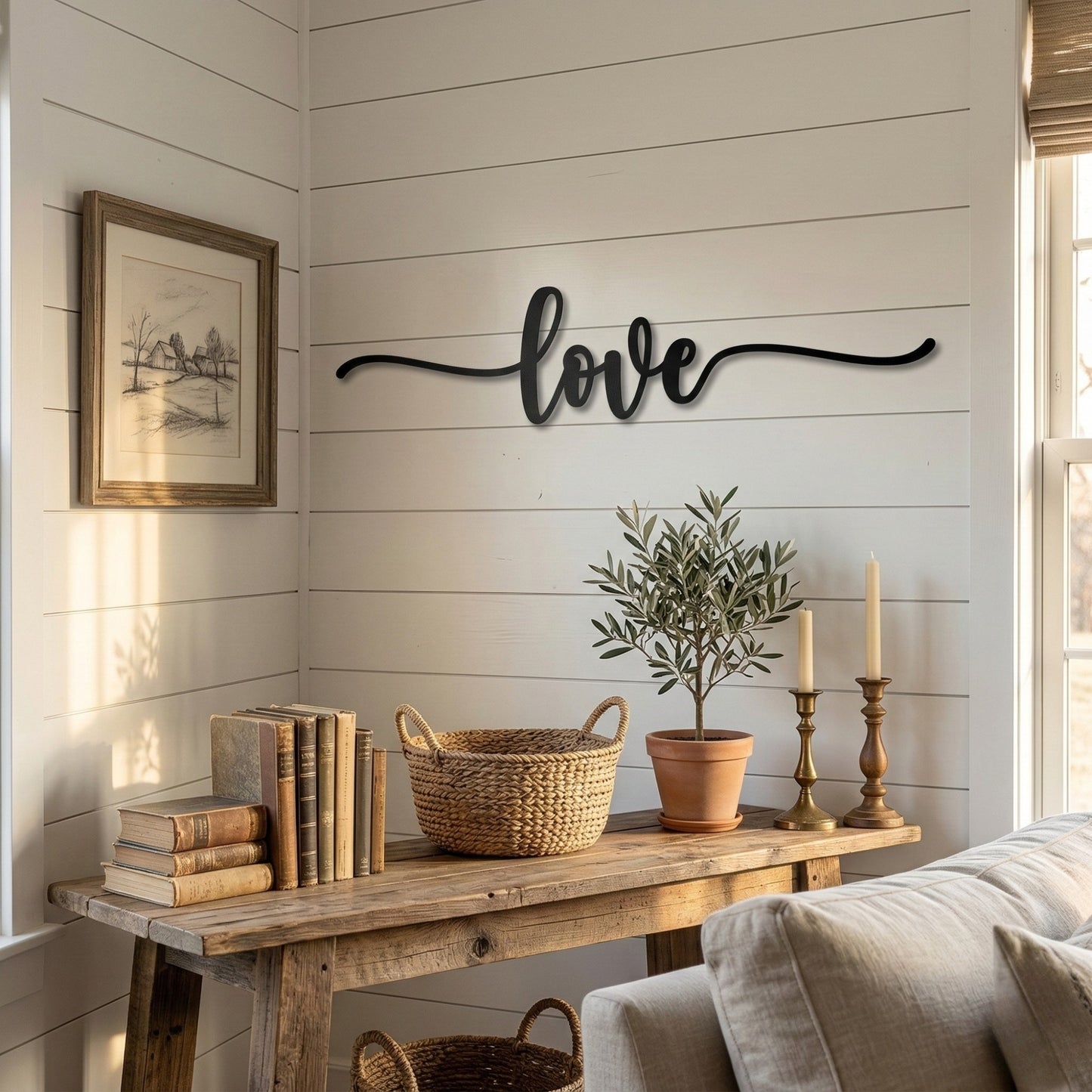 Love Script Decor Sign