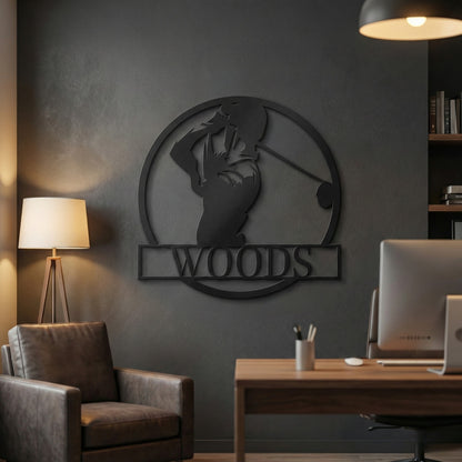 Custom Golf Metal Wall Art