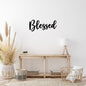 Blessed Metal Word Wall Art
