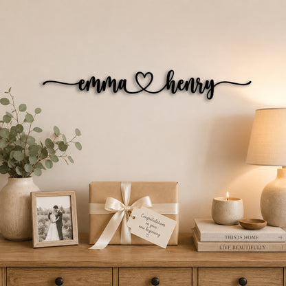 Personalized LoveLink Metal Wall Sign