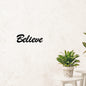 Believe Metal Wall Art