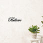 Believe Metal Wall Art