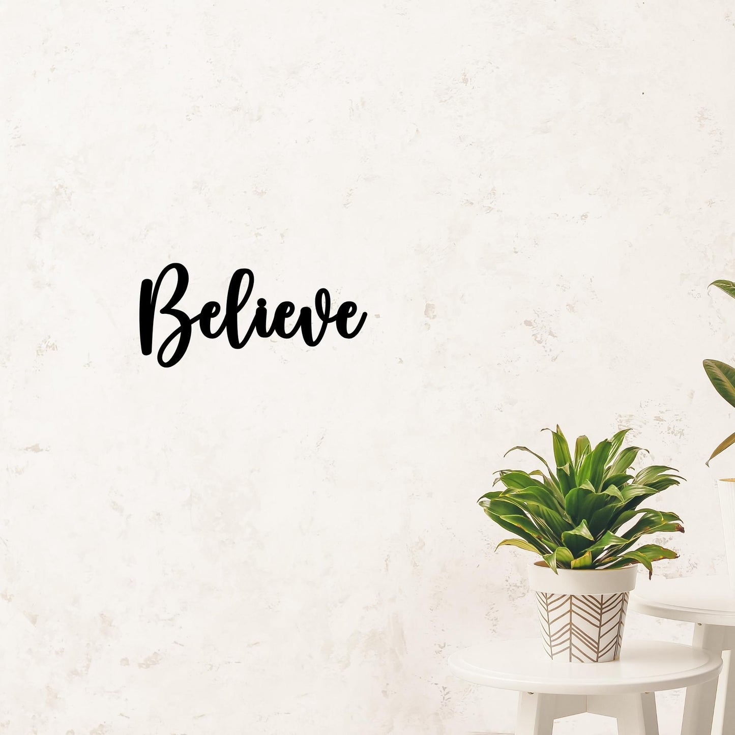 Believe Metal Wall Art