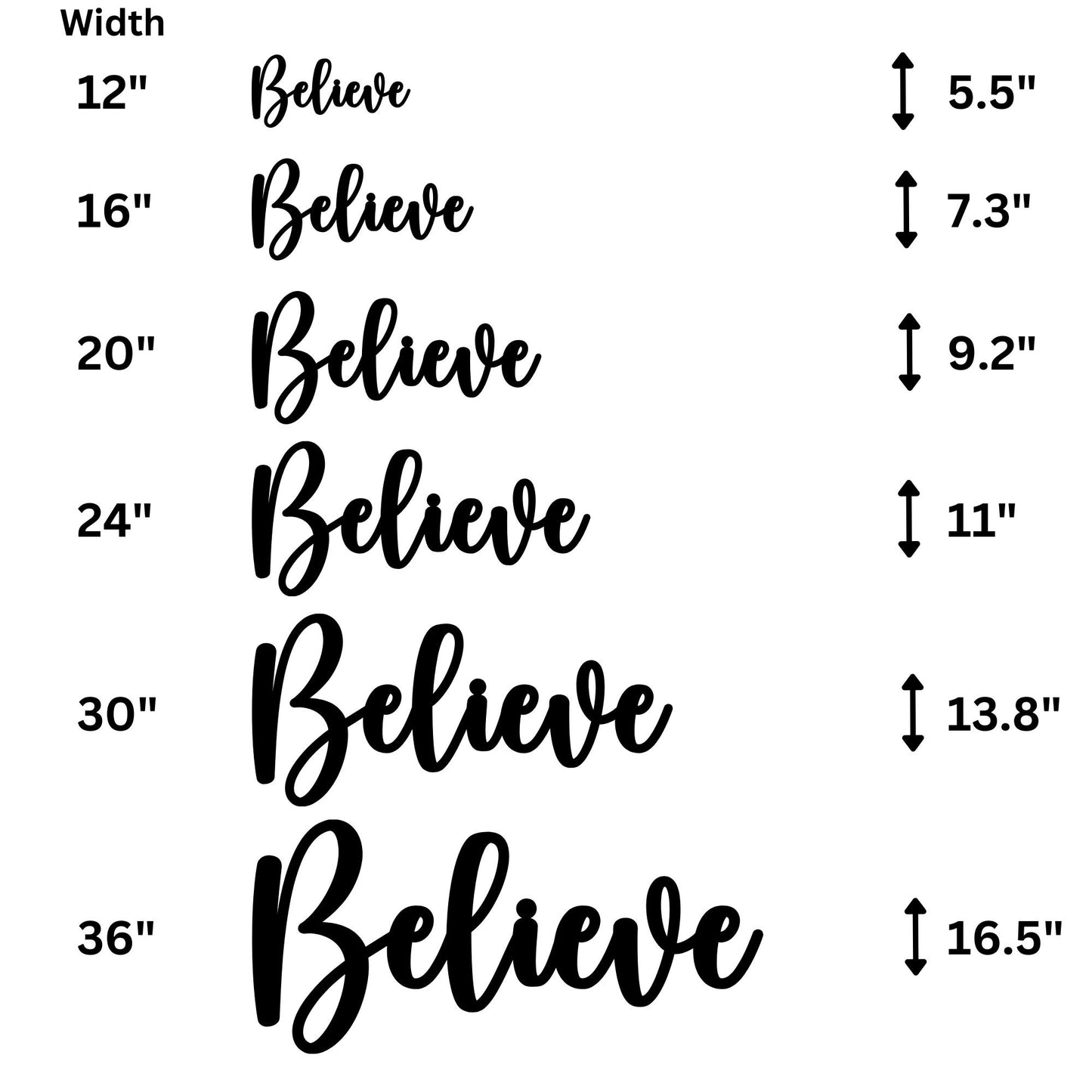 Believe Metal Wall Art