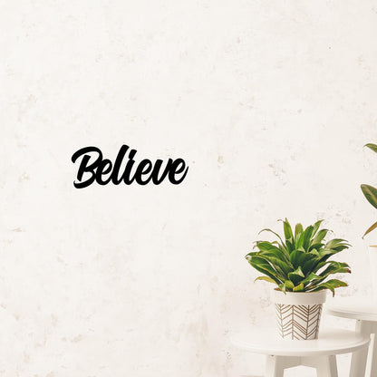 Believe Metal Wall Art