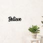 Believe Metal Wall Art