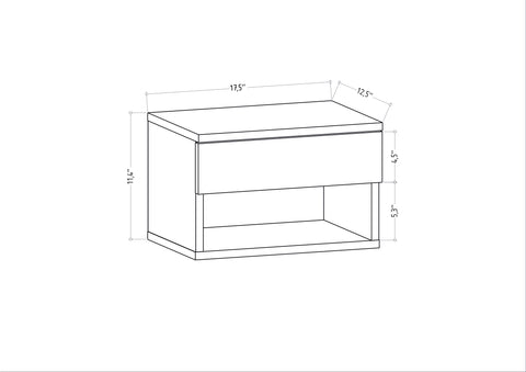 Jamot Floating Nightstand