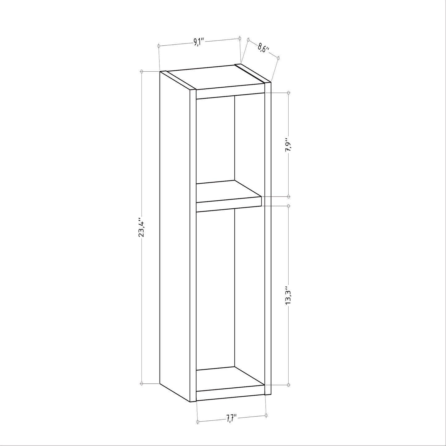 Sault Floating Nightstand