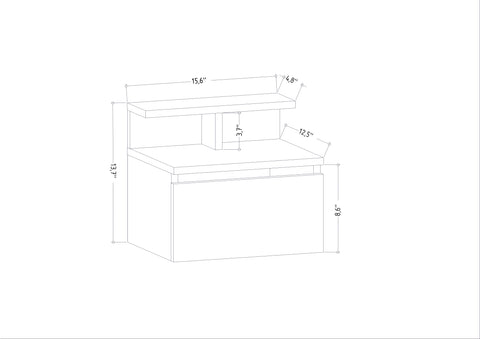 Alice Floating Nightstand