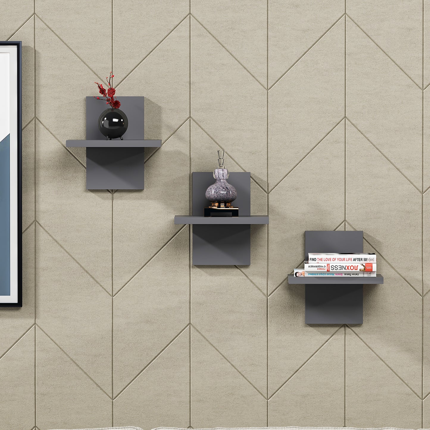 Quincy Wall Shelf Set of 3