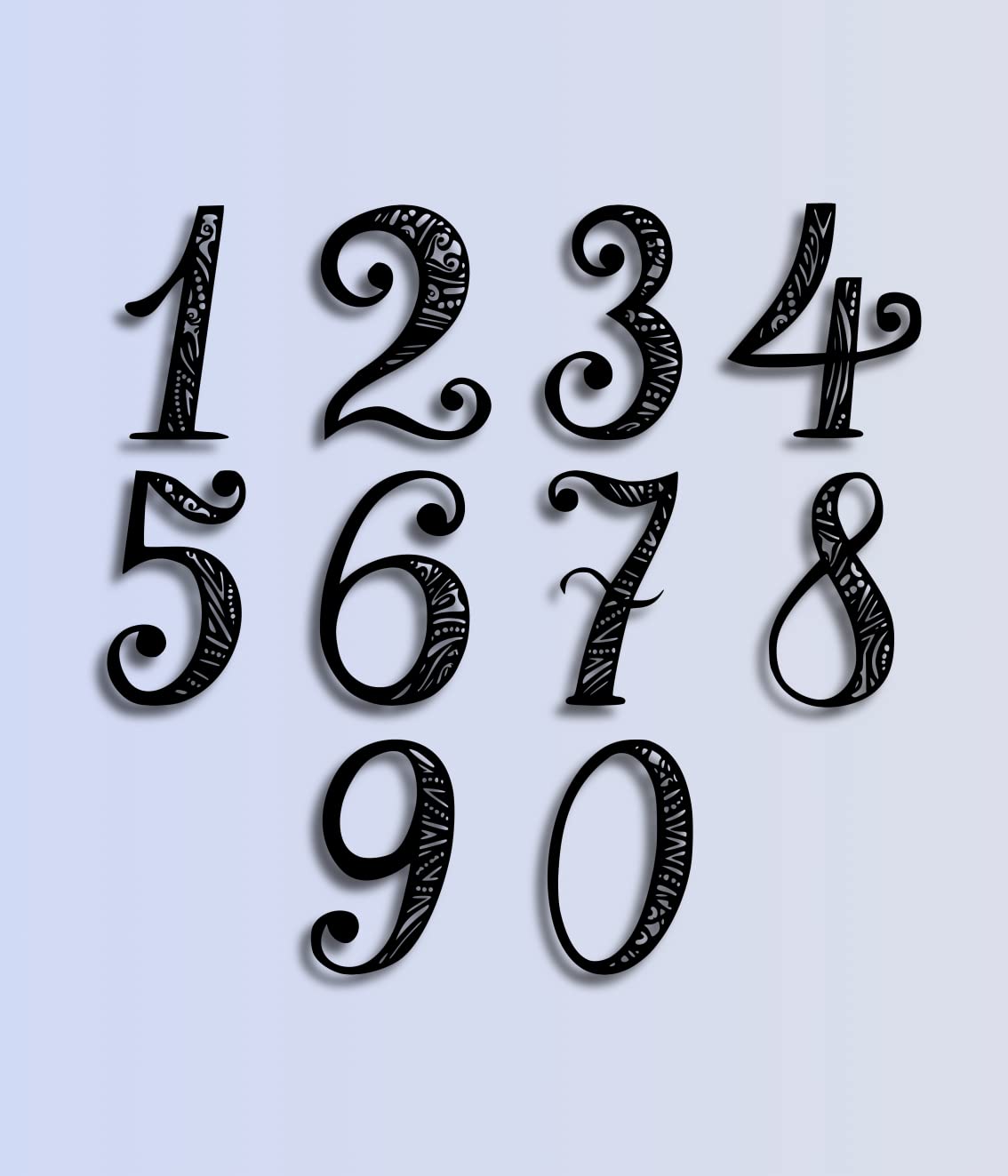 Henna House Numbers